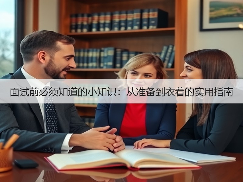 面试前必须知道的小知识：从准备到衣着的实