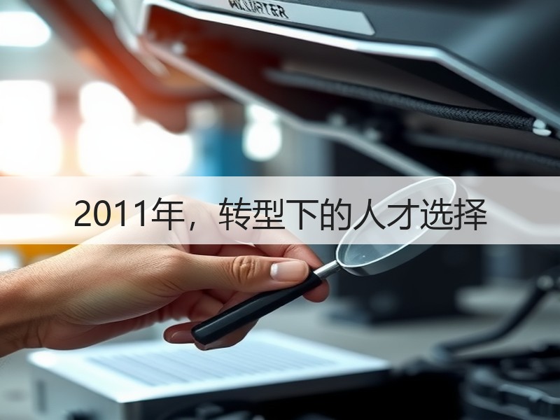 2011年，转型下的人才选择