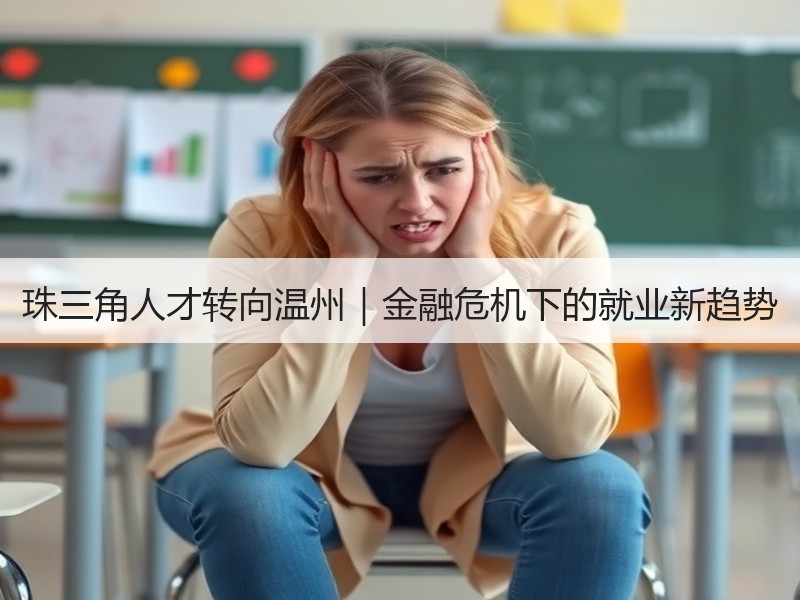 珠三角人才转向温州｜金融危机下的就业新趋