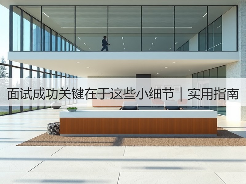面试成功关键在于这些小细节｜实用指南