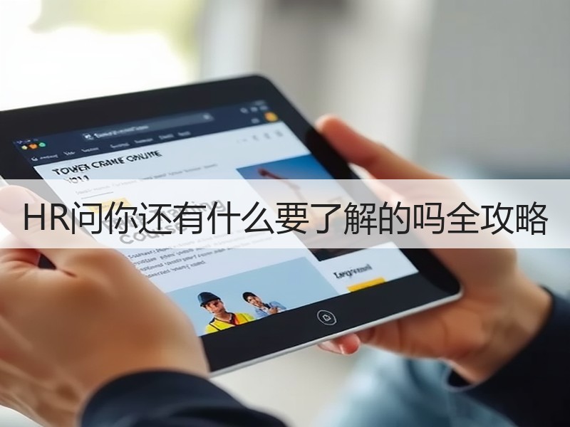HR问你还有什么要了解的吗全攻略