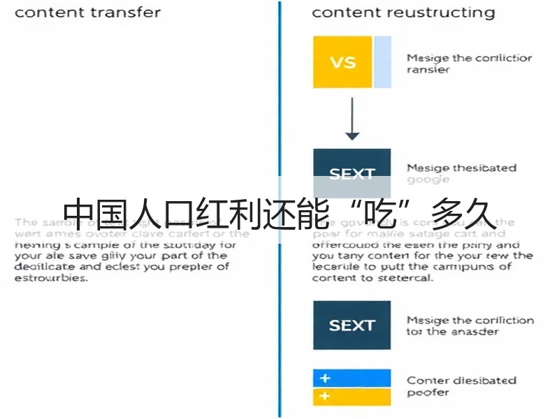 中国人口红利还能“吃”多久