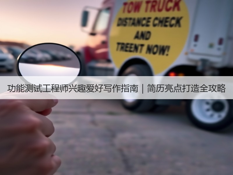 功能测试工程师兴趣爱好写作指南｜简历亮点