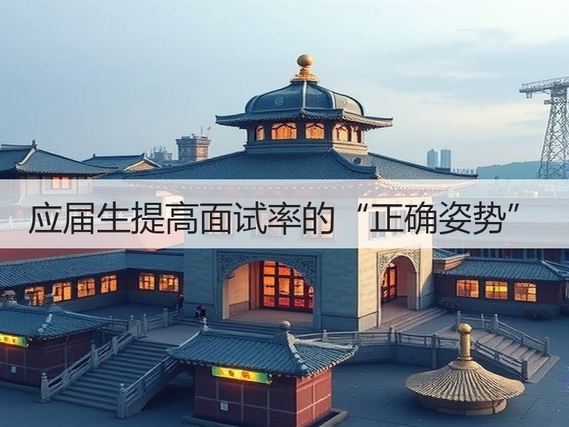 应届生提高面试率的“正确姿势”