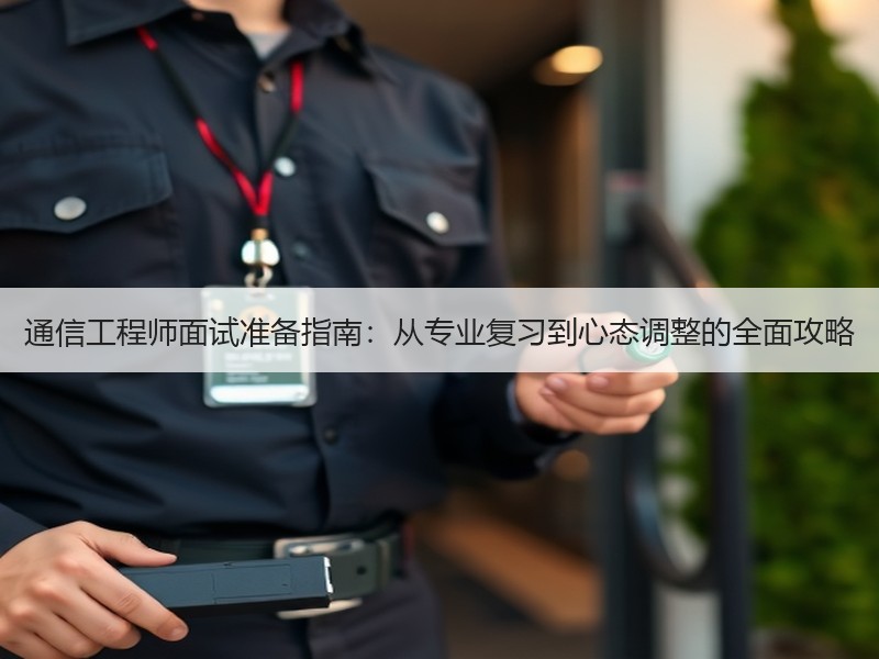 通信工程师面试准备指南：从专业复习到心态