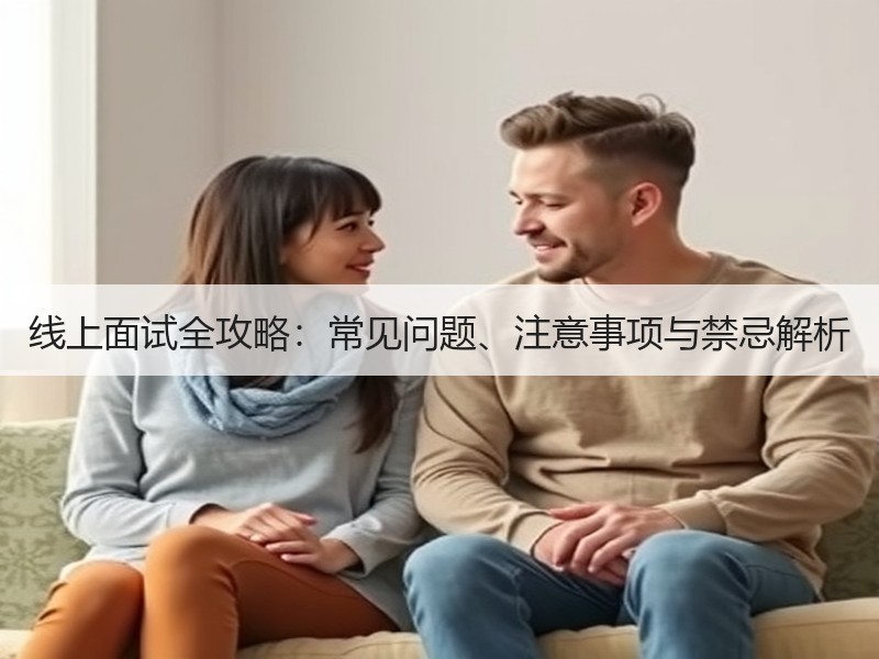 线上面试全攻略：常见问题、注意事项与禁忌