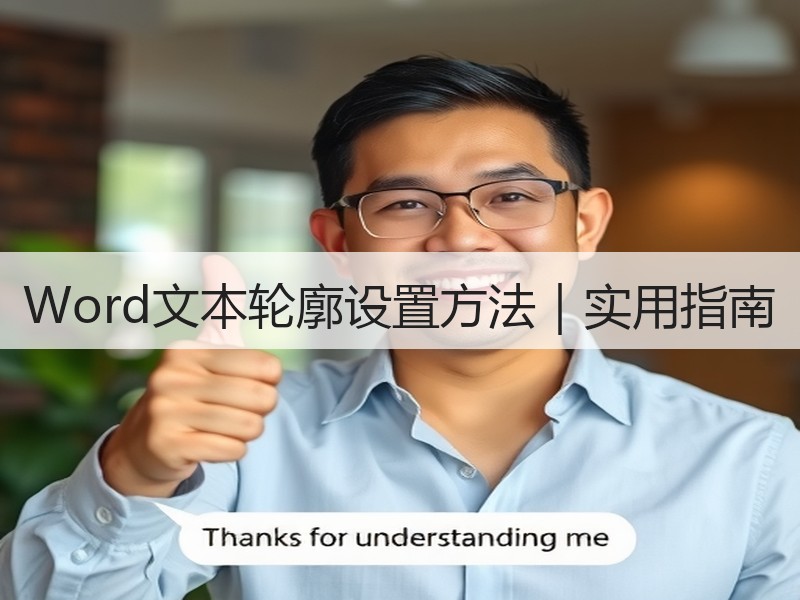 Word文本轮廓设置方法｜实用指南