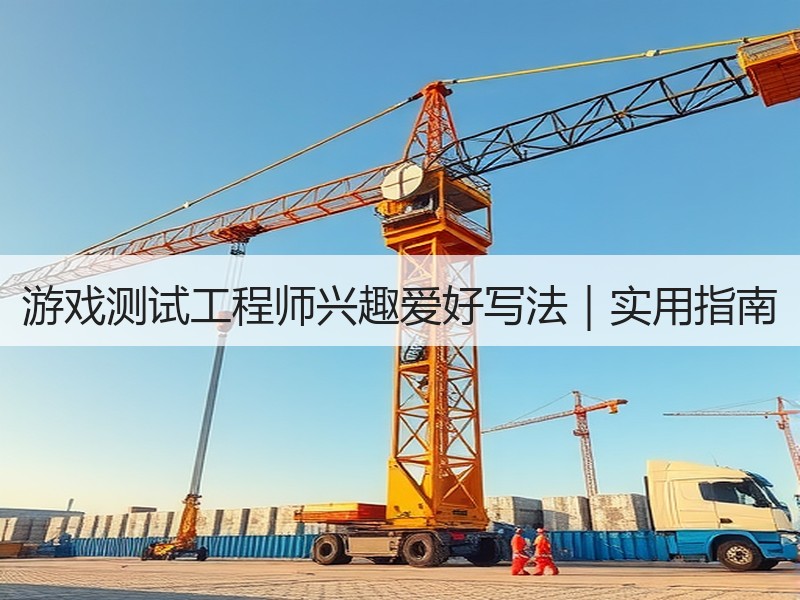 游戏测试工程师兴趣爱好写法｜实用指南