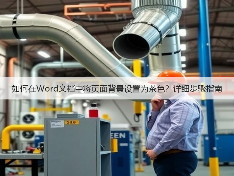 如何在Word文档中将页面背景设置为茶色