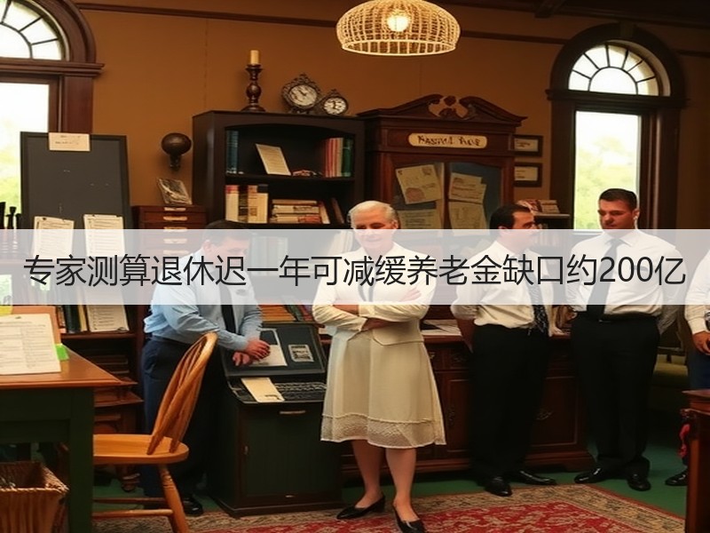 专家测算退休迟一年可减缓养老金缺口约20