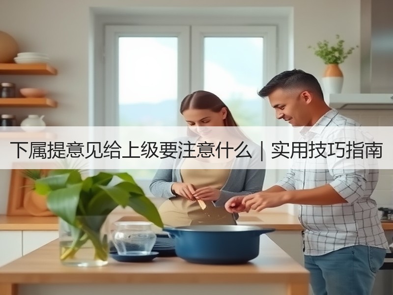 下属提意见给上级要注意什么｜实用技巧指南