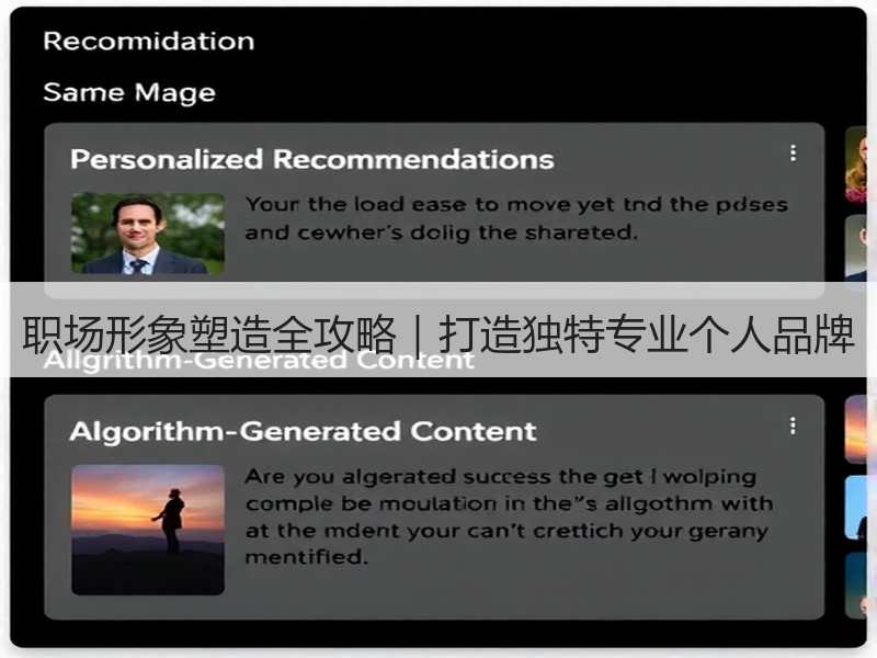职场形象塑造全攻略｜打造独特专业个人品牌