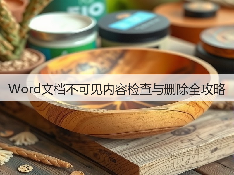 Word文档不可见内容检查与删除全攻略