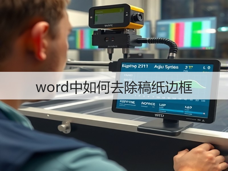 word中如何去除稿纸边框