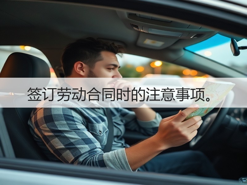 签订劳动合同时的注意事项。