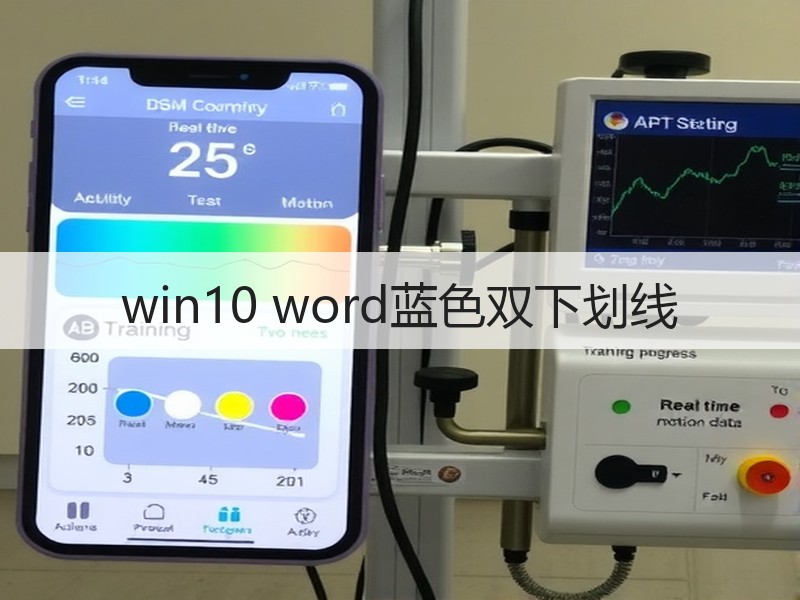 win10 word蓝色双下划线