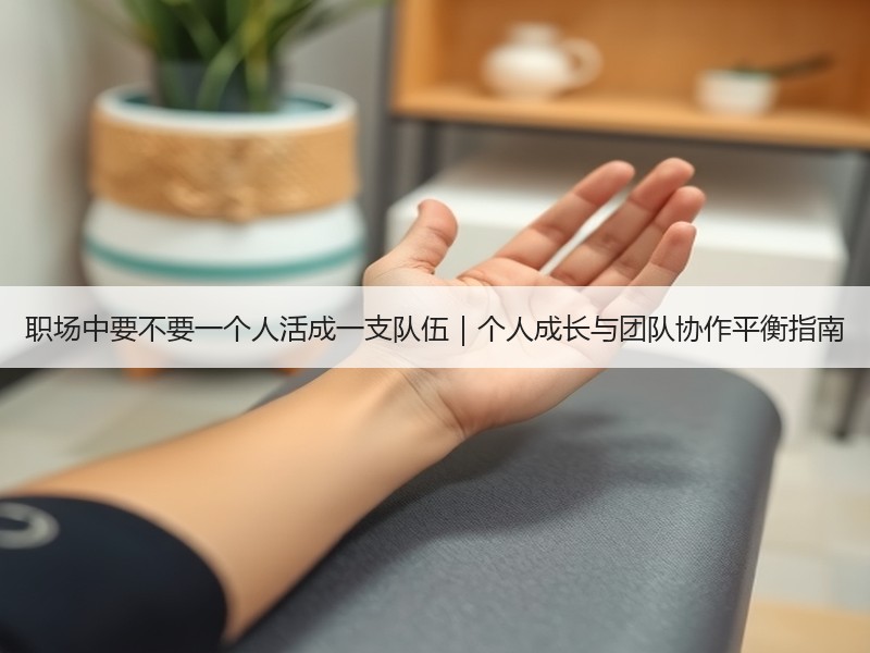 职场中要不要一个人活成一支队伍｜个人成长