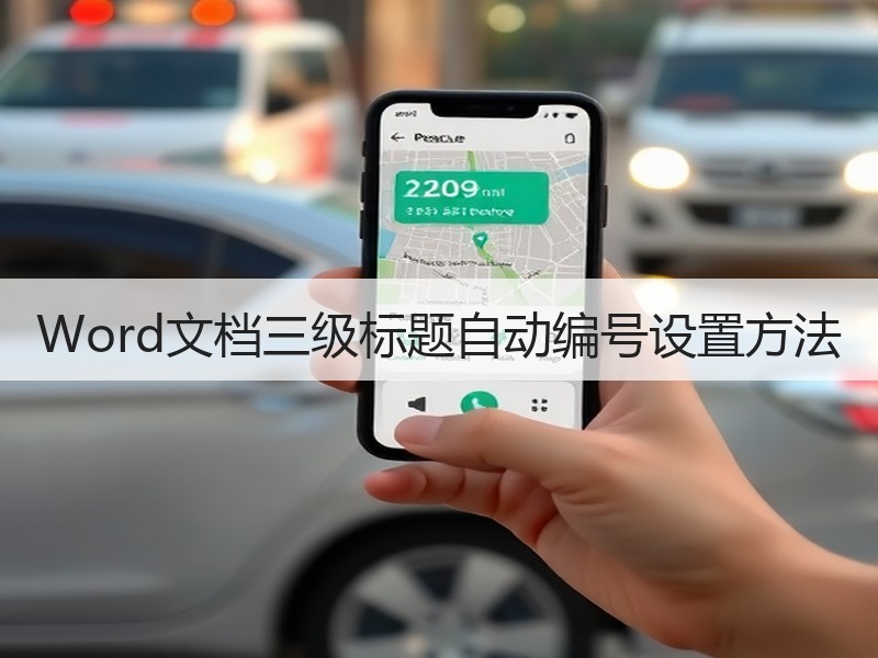 Word文档三级标题自动编号设置方法