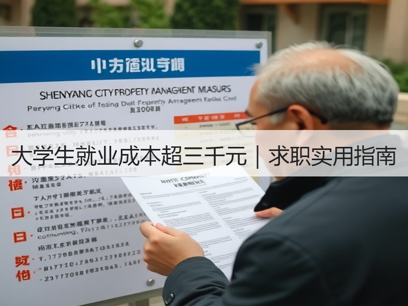 大学生就业成本超三千元｜求职实用指南
