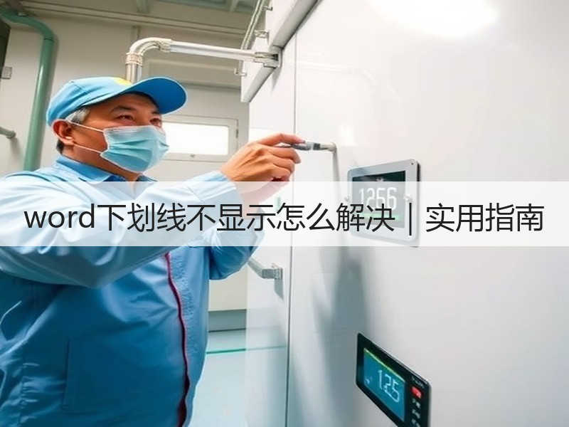 word下划线不显示怎么解决｜实用指南