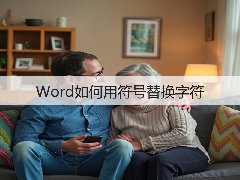 Word如何用符号替换字符