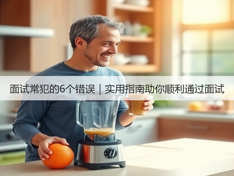 面试常犯的6个错误｜实用指南助你顺利通过