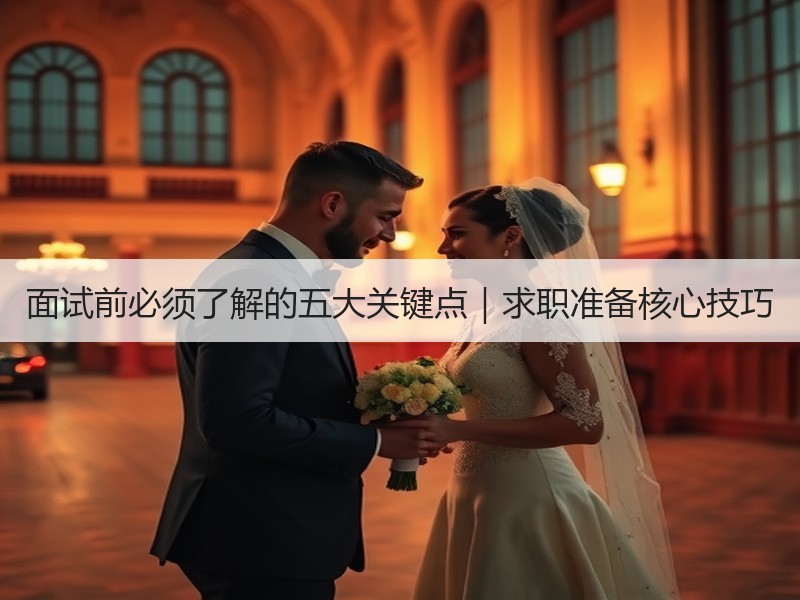 面试前必须了解的五大关键点｜求职准备核心