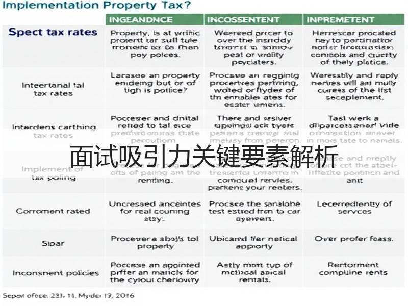面试吸引力关键要素解析