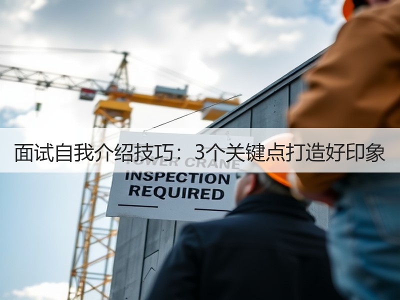 面试自我介绍技巧：3个关键点打造好印象