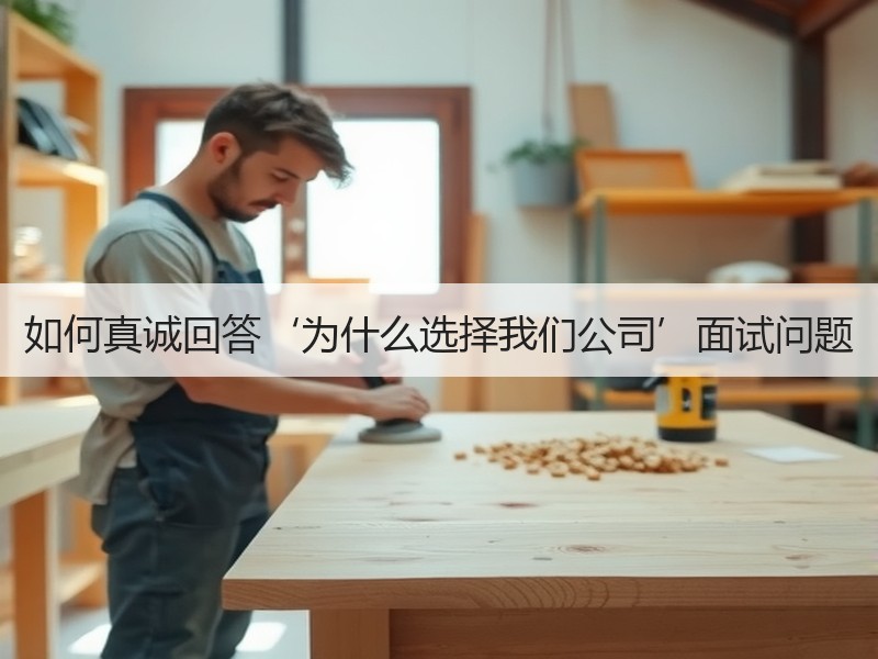 如何真诚回答‘为什么选择我们公司’面试问