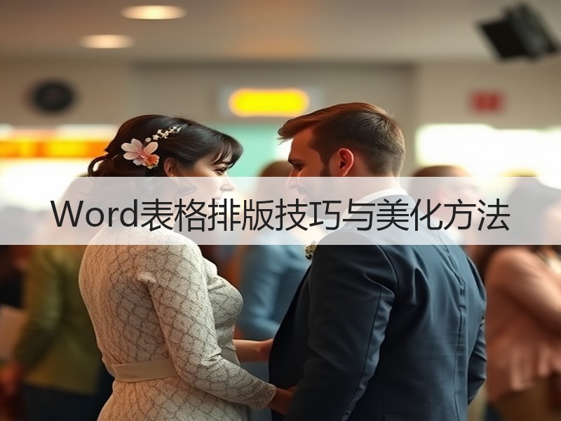Word表格排版技巧与美化方法