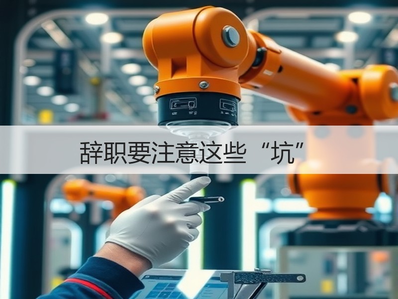 辞职要注意这些“坑”