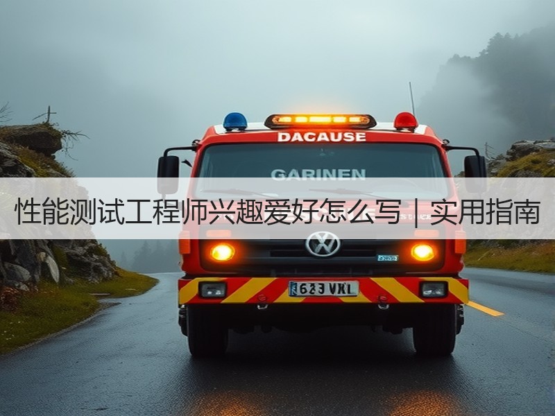 性能测试工程师兴趣爱好怎么写｜实用指南