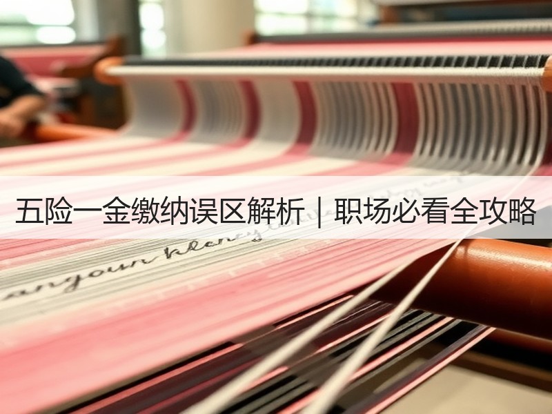 五险一金缴纳误区解析｜职场必看全攻略