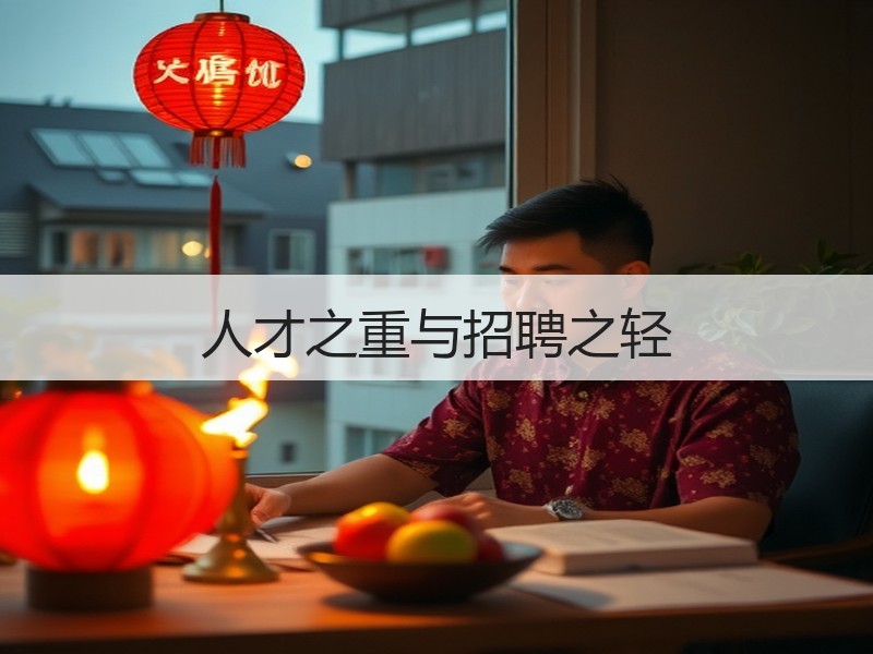 人才之重与招聘之轻