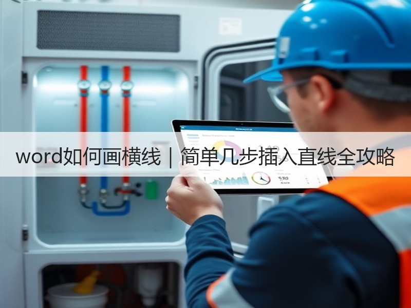 word如何画横线｜简单几步插入直线全攻