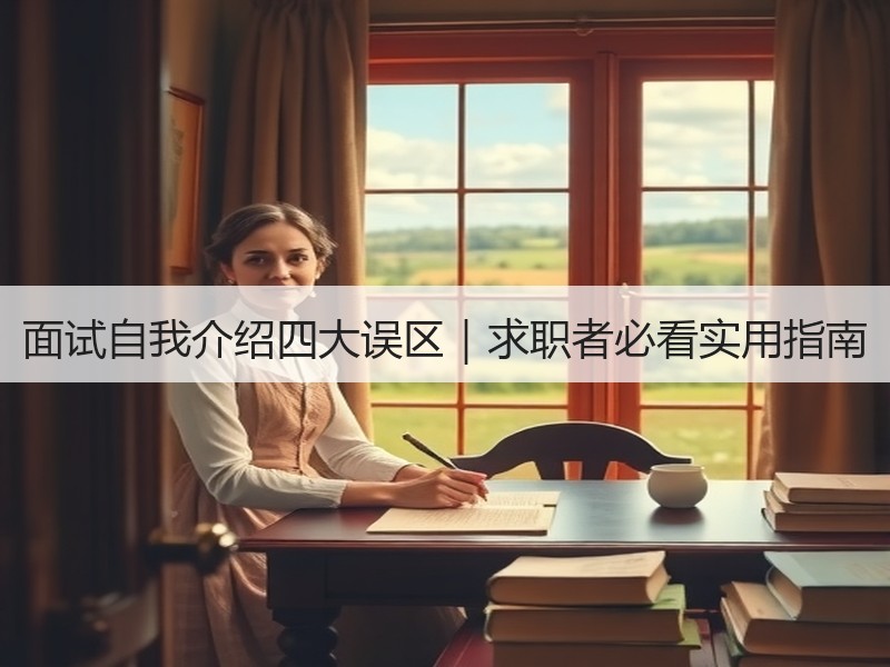 面试自我介绍四大误区｜求职者必看实用指南