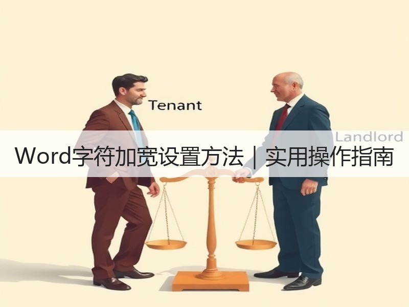 Word字符加宽设置方法｜实用操作指南