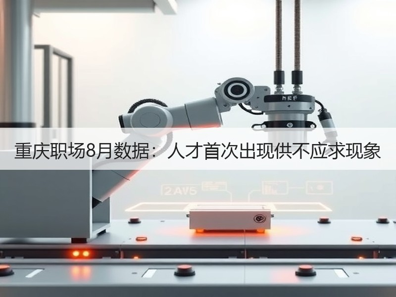 重庆职场8月数据：人才首次出现供不应求现