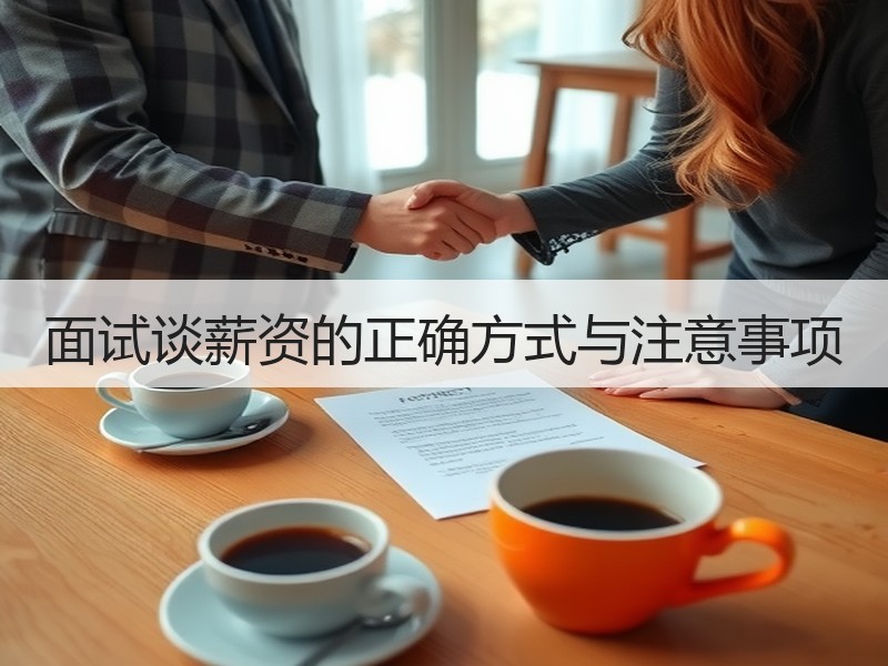 面试谈薪资的正确方式与注意事项