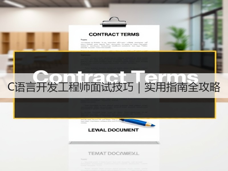 C语言开发工程师面试技巧｜实用指南全攻略