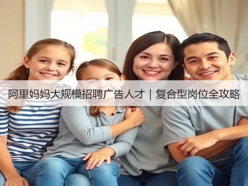 阿里妈妈大规模招聘广告人才｜复合型岗位全