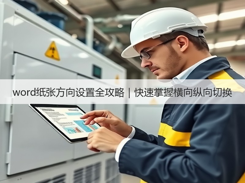 word纸张方向设置全攻略｜快速掌握横向