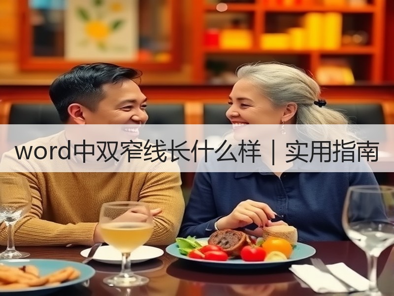 word中双窄线长什么样｜实用指南