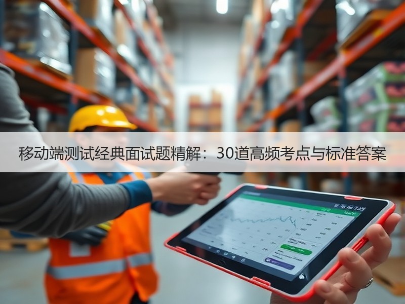 移动端测试经典面试题精解：30道高频考点
